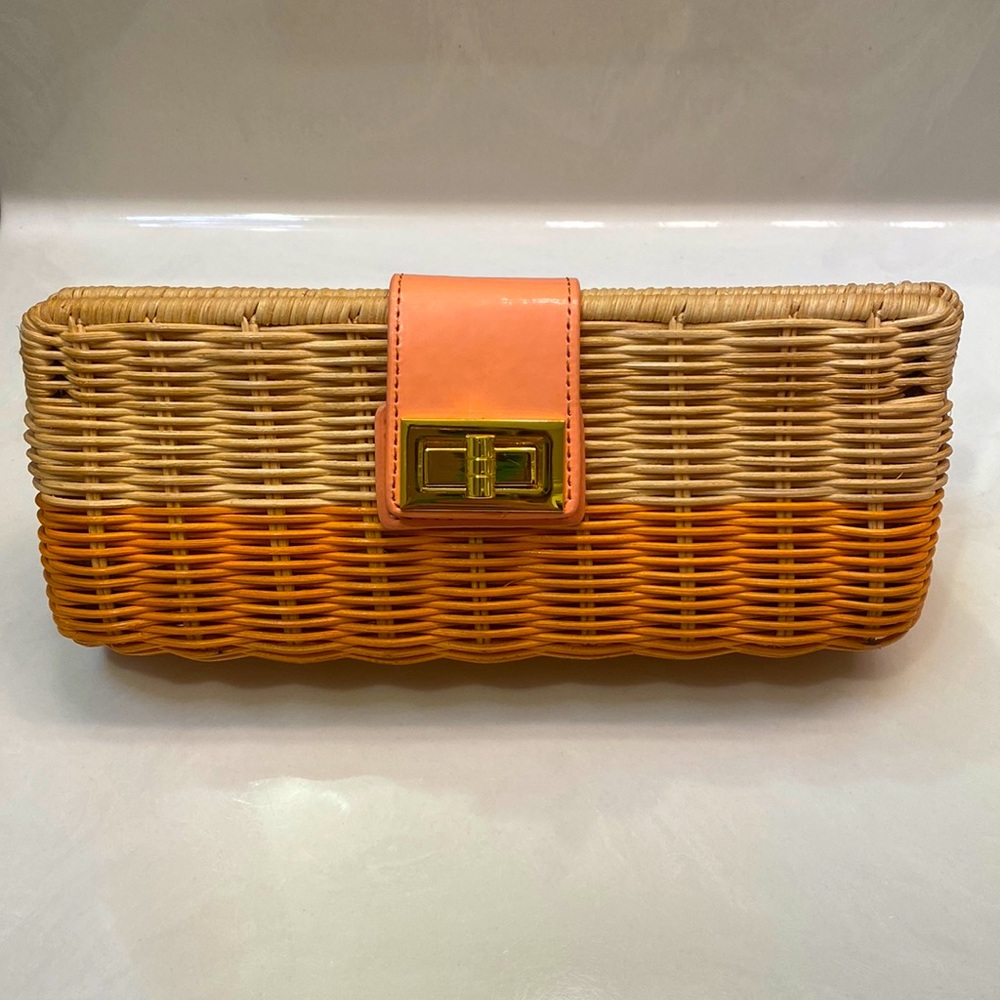 J.Crew Straw Clutch